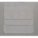 Ver imagem 2 de Kit 3 Tapetes Algodão Par Sala/Quarto - 0,40x0,70 - Cor Cru Pelo Baixo