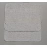 Kit 3 Tapetes Algodão Par Sala/Quarto - 0,40x0,70 - Cor Cru Pelo Baixo - 2