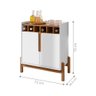 Aparador Adega Porto Off White Cedro - 2