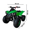Ver imagem 2 de Quadriciclo Gasolina 125cc 4t Partida Elétrica Automático com Ré 0km Verde Importway Iwatvr-125 Vd