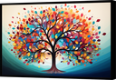 Ver imagem 1 de Quadro Decorativo Canvas com Moldura Filete Premium Abstrato Árvore Gg
