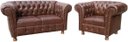 Ver imagem 5 de Conjunto Chesterfield 1 Namoradeira 160cm + 2 Poltronas Luiz Xv Corano Marrom