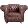 Conjunto Chesterfield 1 Namoradeira 160cm + 2 Poltronas Luiz Xv Corano Marrom - 4