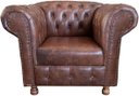 Ver imagem 4 de Conjunto Chesterfield 1 Namoradeira 160cm + 2 Poltronas Luiz Xv Corano Marrom