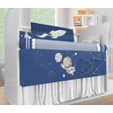 Ver imagem 2 de Kit Berço Enxoval de Bebê Espaço Astronauta Azul