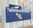 Ver imagem 2 de Kit Berço Enxoval de Bebê Espaço Astronauta Azul