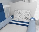 Ver imagem 3 de Kit Berço Enxoval de Bebê Espaço Astronauta Azul