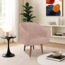 Ver imagem 1 de Poltrona Decorativa Jade Design Moderno Sala de Estar Quarto Escritório Confortável Luxo Pés Palito