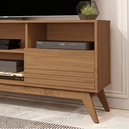 Rack para Sala Pés em Madeira Material em Mdf Kairo Wood - Via Nossa:freijo - 4