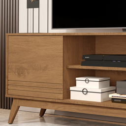 Rack para Sala Pés em Madeira Material em Mdf Kairo Wood - Via Nossa:freijo - 3