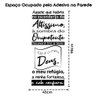 Oração Salmo 91 Adesivo Decorativo Papel Parede Quarto Sala - Cor Preta - 2