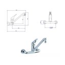 Ver imagem 2 de Misturador Monocomando Para Cozinha parede Deca Premium 2258.c60 2258.c60 premium