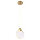 Ver imagem 1 de Lustre Pendente Luminaria Lua de Cristal Bolhas Led Decoraçao Iluminaçao Quarto Sala de Estar Cozinh