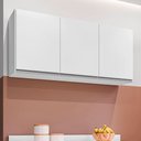 Ver imagem 1 de Armário Aéreo Valentina 120cm 3 Portas Branco Maderatto Móveis