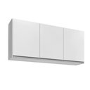 Ver imagem 4 de Armário Aéreo Valentina 120cm 3 Portas Branco Maderatto Móveis