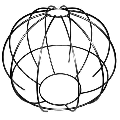 Cupula de Aramado Spider Preto para Pendentes e Abajures G