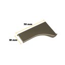 Ver imagem 3 de Ponteira Puxador Facetato RM-183 S7018 para 18 mm Champanhe 2 pares