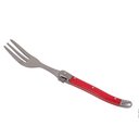 Ver imagem 3 de Conjunto de 6 GARFOS SOBREMESA Laguiole LA TOUR Luxo com bandeja de madeira-vermelho