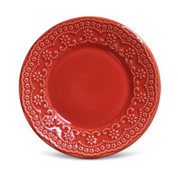 CONJUNTO SOBREMESA 6PCS MADELEINE VERMELHO PORTO BRASIL - 1