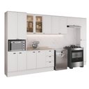 Ver imagem 7 de Cozinha Completa com Balcão Milla Anna 14 Portas MDF Branco Móveis Carraro