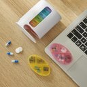 Ver mais imagens de Porta Comprimidos Semanal com Compartimentos pra Medicamento