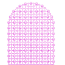Ver imagem 2 de Tapete para Box Cristal Oval Antiderrapante - Rosa