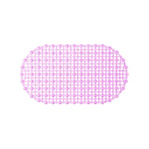 Tapete para Box Cristal Oval Antiderrapante - Rosa