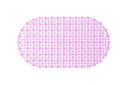 Ver imagem 1 de Tapete para Box Cristal Oval Antiderrapante - Rosa