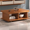 Ver imagem 1 de Mesa de Centro 90cm para Sala Tamburato 50mm Kael Cinamomo A09 - Mpozenato