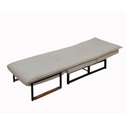 Poltrona do Papai Reclinável Puff Extensão Retrátil Versátil Moderno Bancada Premium Cor Bege - 9