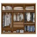 Ver imagem 3 de Guarda Roupa Casal Venice 62080 Amendola Off White - Demóbile