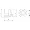 Soquete de Impacto Sextavado 9/16" Encaixe 1/2" Tramontina Pro - 2
