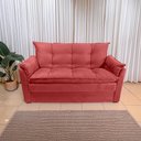 Ver imagem 3 de Sofá Small 3 Lugares Conforto 160cm Suede Marsala Herrero Decor