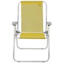 Ver imagem 5 de Kit 02 Cadeiras de Praia Tramontina Creta Master em Alumínio com Assento Amarelo 92900200