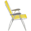 Ver imagem 6 de Kit 02 Cadeiras de Praia Tramontina Creta Master em Alumínio com Assento Amarelo 92900200