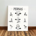 Ver imagem 4 de Kit 3 Quadro Decorativo Guia de Exercícios Treino Academia Gym Musculação 40x28cm