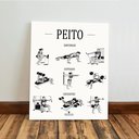 Ver imagem 5 de Kit 3 Quadro Decorativo Guia de Exercícios Treino Academia Gym Musculação 40x28cm
