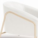 Ver mais imagens de Poltrona Sala Industrial Alta Champanhe Kit 2 Stella Sintético Pu Branco D03 - D’Rossi