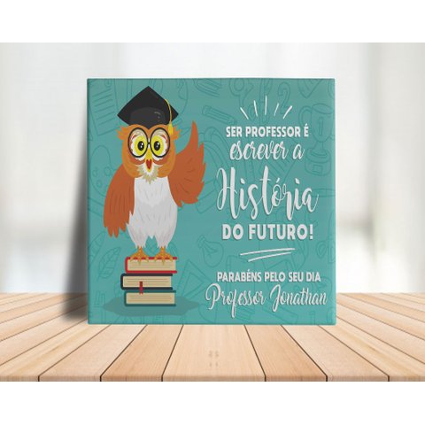Porta Retrato Dia Dos Professores Decorativo em Azulejo Personalizados
