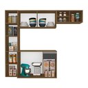 Ver imagem 2 de Armário de Cozinha 4 Peças Diana Boreal/grafite - Móveis Arapongas Boreal/grafite