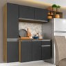 Armário de Cozinha 4 Peças Diana Boreal/grafite - Móveis Arapongas Boreal/grafite - 1