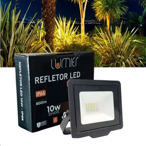 Refletor LED 10W Branco Frio Bivolt a Prova D água