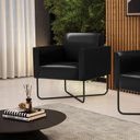 Ver imagem 3 de Poltrona Base X Industrial Preto Marisa Corano D03 - D\'rossi Cor Preto