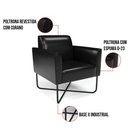 Ver imagem 7 de Poltrona Base X Industrial Preto Marisa Corano D03 - D\'rossi Cor Preto