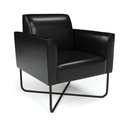 Ver imagem 1 de Poltrona Base X Industrial Preto Marisa Corano D03 - D\'rossi Cor Preto