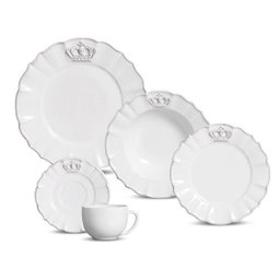 Aparelho de Jantar 20 Peças Windsor Premium Branca Porto Brasil - 1