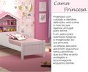 Ver imagem 6 de Cama Solteiro Montessori Princesa Meninas Grade Proteção Quarto Infantil Prateleiras Cor Branco/rosa