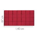 Ver imagem 2 de Painel Estofado Luxo Clara 140cm Casal para Cama Box Suede Vermelho - Gat Magazine