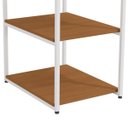 Ver imagem 7 de Mesa de Apoio Industrial com 3 Prateleiras Canela/branco