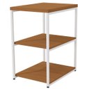 Ver imagem 5 de Mesa de Apoio Industrial com 3 Prateleiras Canela/branco
